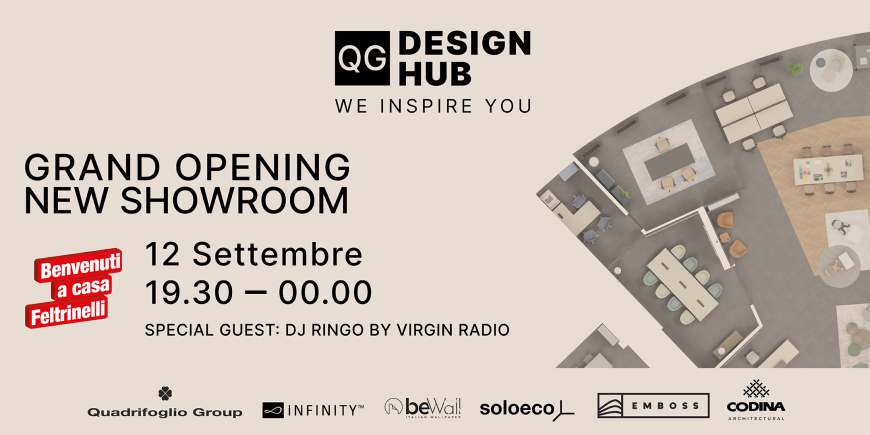 Il 12 Settembre non prendere impegni e partecipa all’inaugurazione del QG Design Hub